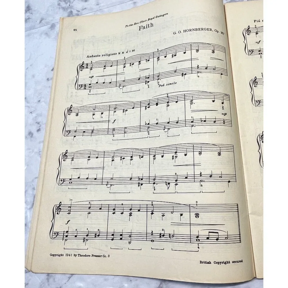 Chapel Musings Sacred Compositions Sheet Music Vintage Rob Roy Peery Religious - Picture 5 of 6